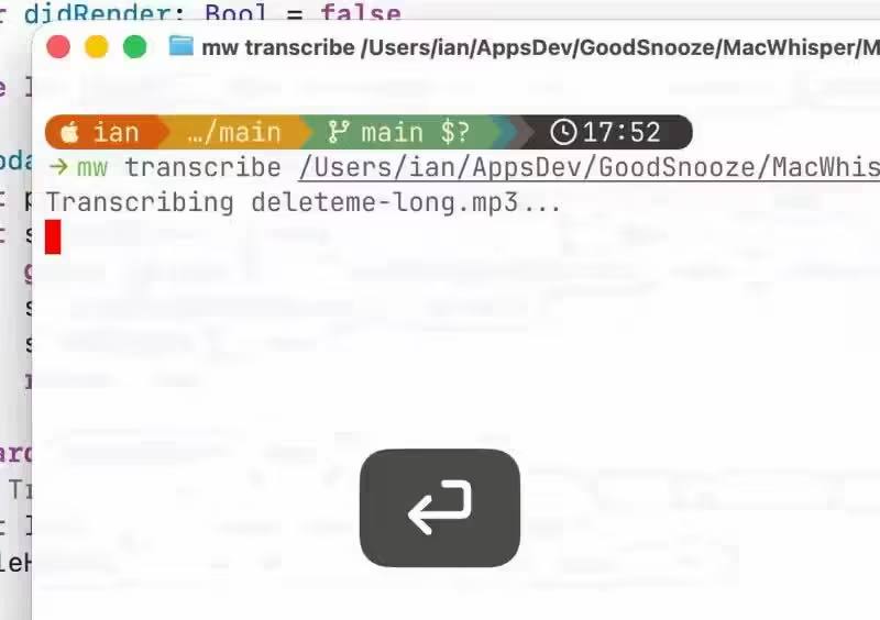MacWhisper 13.20 版本发布，新增命令行工具 mw，支持用户在终端运行 AI 转录工作流