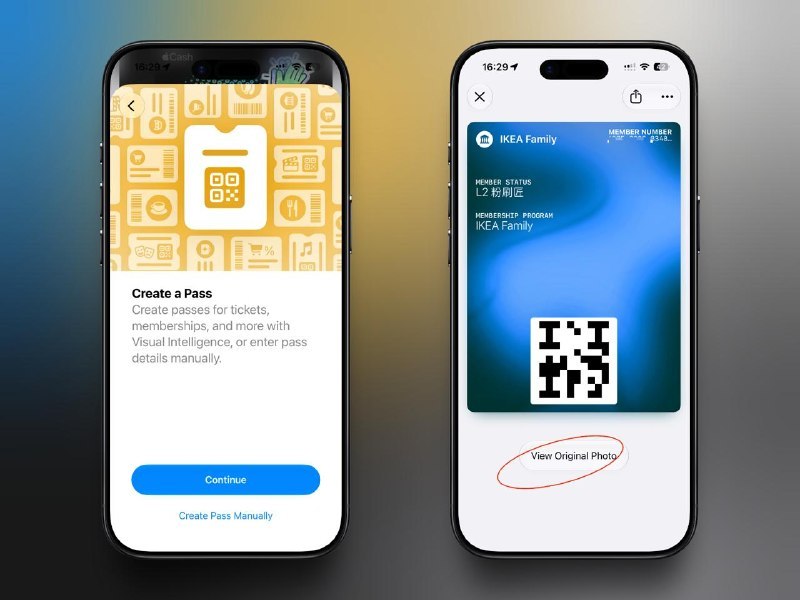 iOS 27 支持创建自定义凭证，你可以把你各种会员码或者门票添加进来，比如“宜家”，你也可以随时查看原始凭证的截图（即使你已经在照片里删除了它）京东🧧每天抽 3 次：点此抽取淘宝🧧每天抽 1 次：点此抽取标签:#iOS27Created by RocM官方频道:@rocCHL官方群组:@roctech官方合作:@rocmmbotvia XP Digital Lab - Telegram Channel (author: RocM 不私聊任何人“小心骗子”)