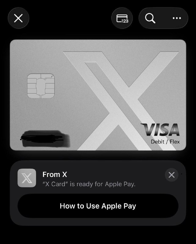 X正在测试的 X Money 已曝光其配套的 Visa 数字借记卡设计