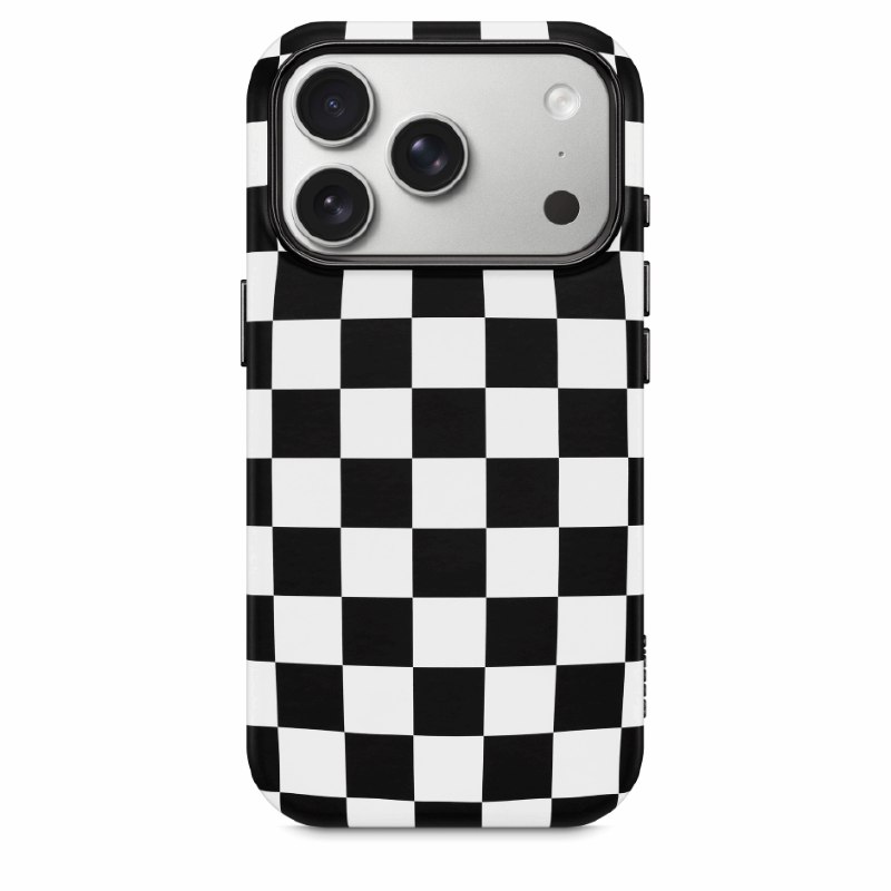 苹果上架mophie iPhone 17 Pro棋盘格保护壳 售价超400元mophie全新Check Case for iPhone 17 Pro保护壳正式推出，售价59.95美元（折合人民币约400元），这款保护壳采用黑白棋盘格设计，边角圆润，侧边配有黑色Action按钮、音量键与Camera Control按钮，底部印有mophie标识，背板预留摄像头开孔