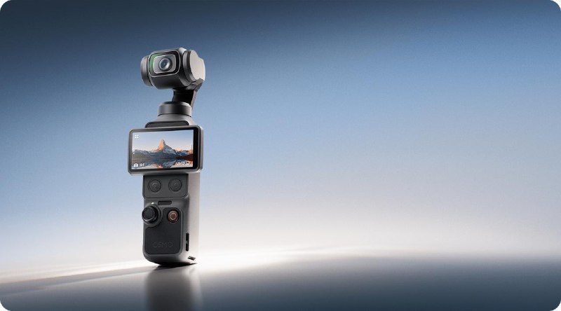 ▎DJI Osmo Pocket 4DJI Osmo Pocket 4 发布，该机搭载全新升级的一英寸 CMOS，拥有 14 级宽广动态范围，并支持 10‑bit D‑Log 专业色彩模式标准套装 RMB 2999，全能套装RMB 3799