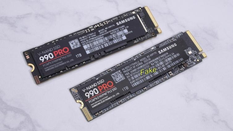 假SSD越来越真 测速7255MB/s、容量校验全过 大文件拷贝才露馅据日本AKIBA PC Hotline报道，市面上出现了一批仿真度极高的假冒三星990 PRO SSD