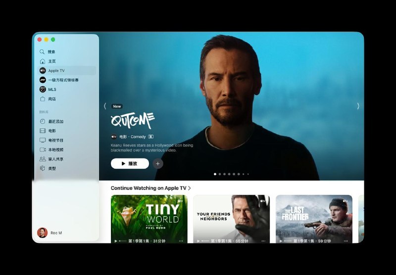 由基努·里维斯主演的新 Apple TV 电影现已上线标签:#appletvCreated by RocM官方频道：@rocCHL官方群组：@roctech官方合作：@rocmmbotvia XP Digital Lab - Telegram Channel (author: RocM 不私聊任何人“小心骗子”)
