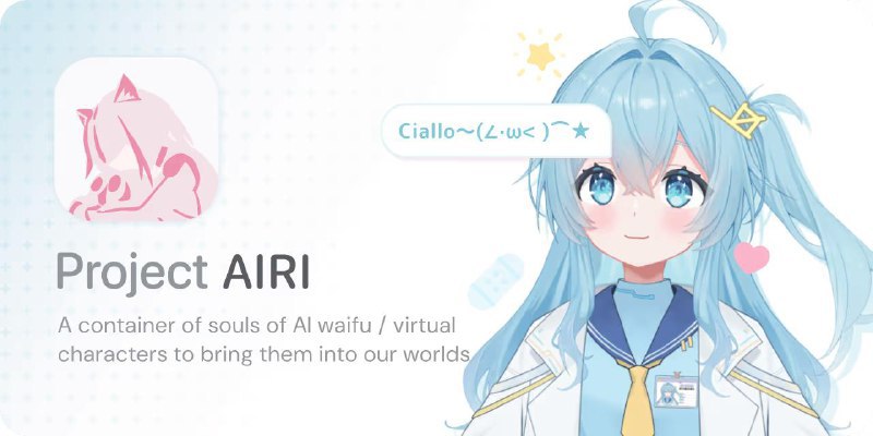 🖼 你的老婆开源了你的老婆开源了开源项目 AIRI 登顶 GitHub 热榜