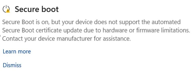 Windows安全启动证书6月到期 微软新增三色提醒 一眼看出更新状态微软发布两篇新的支持文档，宣布在Windows安全中心应用中新增安全启动（Secure Boot）证书更新状态提醒功能，通过绿、黄、红三色标记直观告知用户当前设备的Secure Boot状态