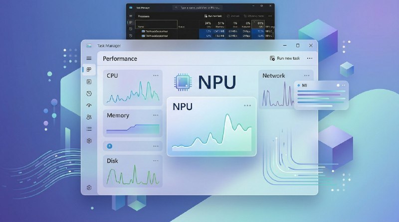 Windows 11 任务管理器升级 NPU 监控功能Windows11 Insider Preview Build 26300.8142 已在 Dev 频道发布，任务管理器新增更多 NPU 性能和使用监控功能