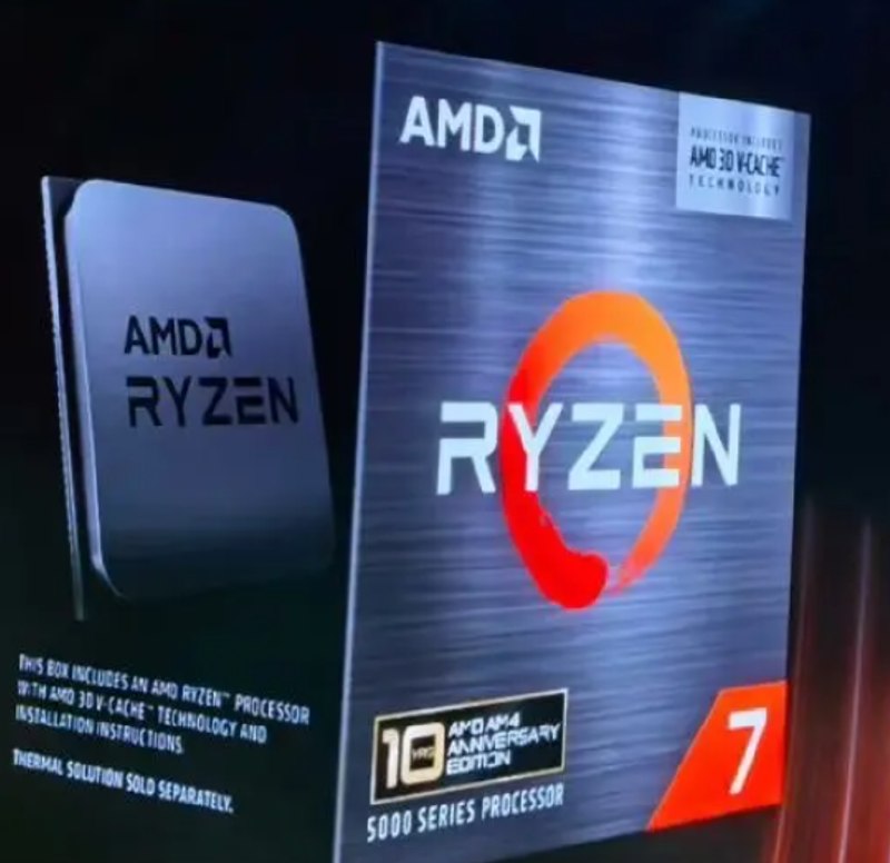 AM4十周年纪念版包装曝光 规格不变Q2开售继昨天AMD锐龙7 5800X3D将重新发售的消息后，@9550pro又曝光了该芯片的零售包装盒，确认AM4十周年纪念版确实存在，预计2026年二季度正式开售