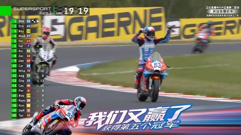 ↩️🖼 我日 🎉 又赢了XP Digital Lab:WSBK捷克站第二回合正赛开始了：