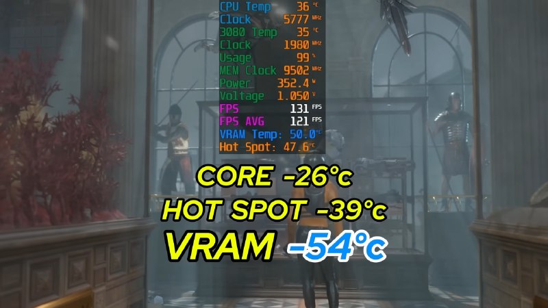 RTX 3080装上360mm服务器水冷：显存温度骤降54℃ 性能提升9%近日博主Trashbench将一款Arctic WS360 360mm服务器级一体式水冷散热器，直接安装到GeForce RTX 3080显卡上