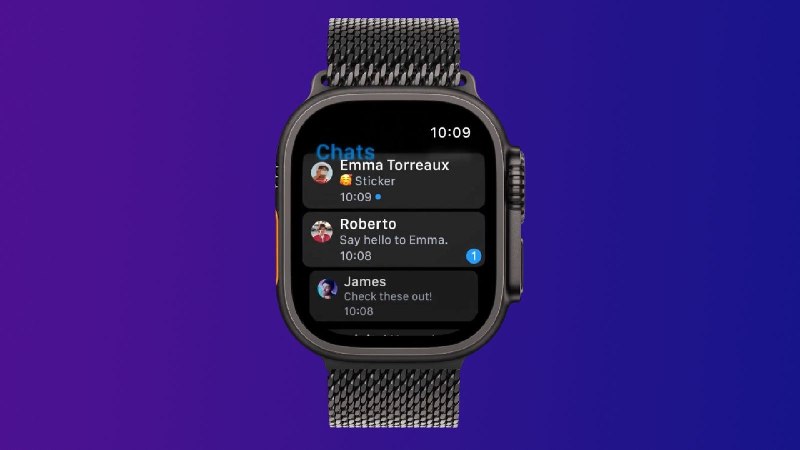 Telegram推出原生Apple Watch应用 支持手表端收发消息消息应用 Telegram 近日上线了全新的原生 Apple Watch 应用，再次为 Apple Watch 用户提供官方手表端支持