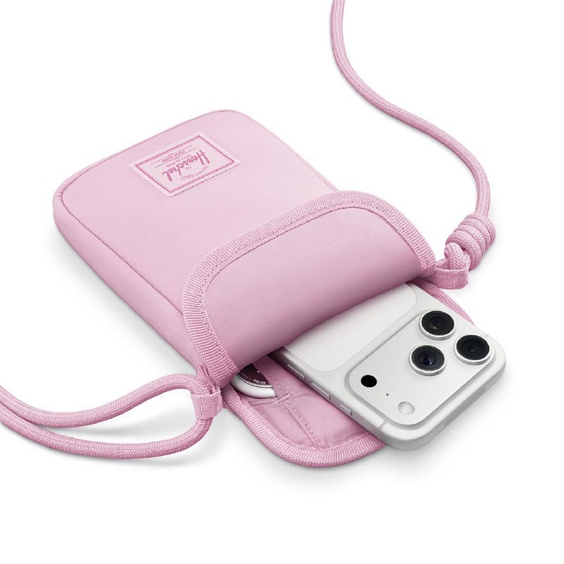 苹果官网上架iPhone斜挎包：可放置AirTag追踪器 售价约合413元苹果已在美国官网上架一款Herschel Cloudform iPhone斜挎包，粉色和黑色，定价为59.95美元，约合人民币413元