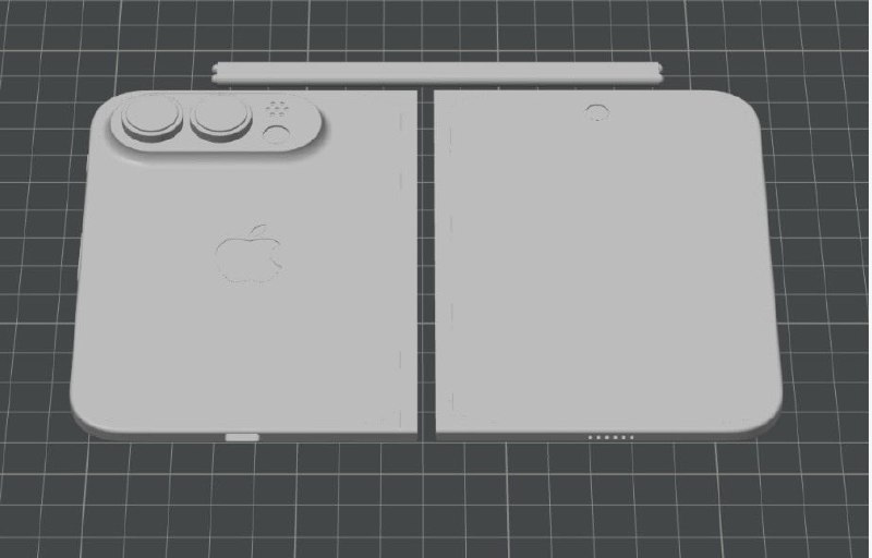 iPhone Fold最新模型出炉：音量键搬到顶部 果粉不得不重新适应有博主在社交平台上晒出了苹果首款折叠屏手机iPhone Fold的最新模型