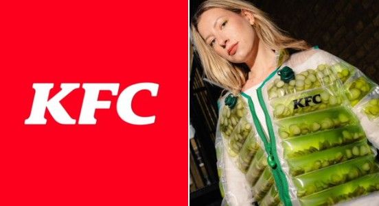 肯德基推出可饮用酸黄瓜充气外套 限量免费赠送肯德基推出一款极具创意的限量款酸黄瓜充气外套