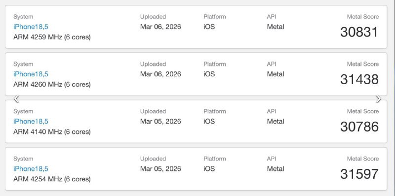 苹果 iPhone 17e 手机 Geekbench 跑分曝光：GPU 性能低于 iPhone 17，CPU 几乎持平苹果 iPhone 17e 手机的跑分已在 Geekbench 数据库中公布，外界可以了解阉割版 A19 芯片的真实表现