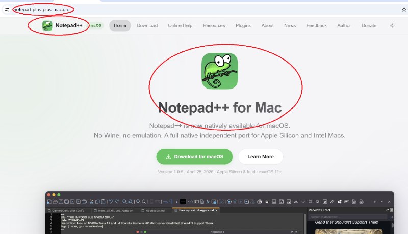 Notepad++ 作者抨击假冒macOS版应用 指其涉嫌商标侵权知名 Windows 文本与代码编辑器 Notepad++ 的作者 Don Ho 近日公开表示，近期在 macOS 平台上线的所谓 “Notepad++” 应用并非官方产品，而是未经授权擅自使用 Notepad++ 商标的“假冒”应用