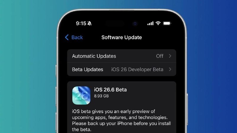 苹果推送了 iOS 26.6 等首个公测版，重点是安全更新