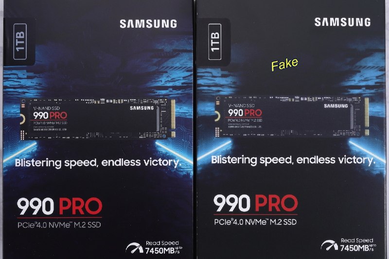 假SSD越来越真 测速7255MB/s、容量校验全过 大文件拷贝才露馅据日本AKIBA PC Hotline报道，市面上出现了一批仿真度极高的假冒三星990 PRO SSD