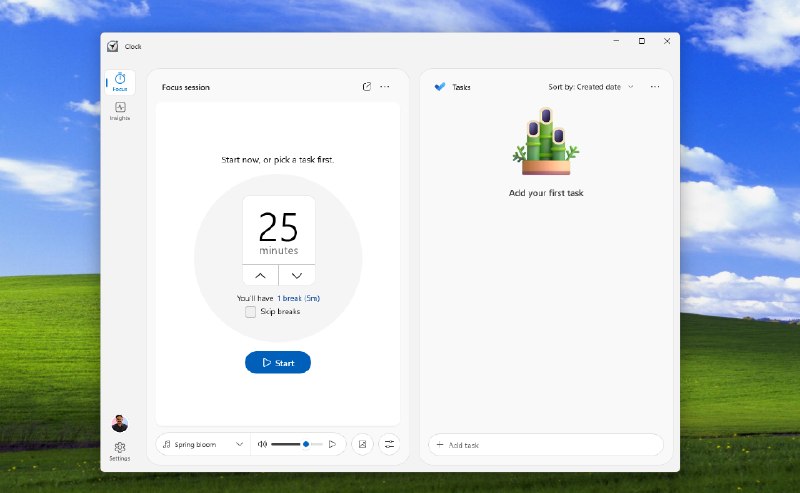 Windows 11时钟App改版 加入AI、感知走神并自动暂停计时据Windows Latest报道，微软正在对Windows 11内置的时钟App进行大幅改版，增强的专注模式将引入AI驱动的洞察功能，并利用PC端NPU实现注意力状态检测