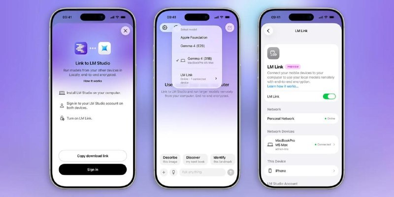 LM Studio Mac 版新增 LM Link，可让 iPhone 直接调用 Mac 上本地运行的 AI 模型