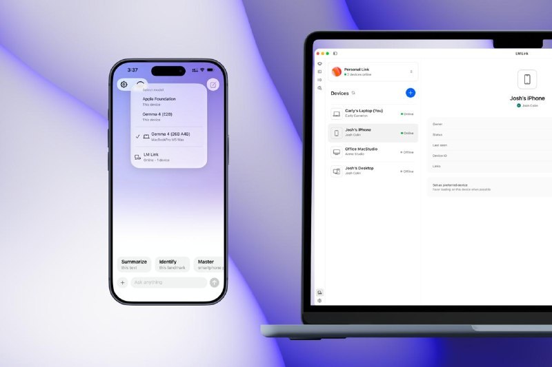 LM Studio Mac 版新增 LM Link，可让 iPhone 直接调用 Mac 上本地运行的 AI 模型