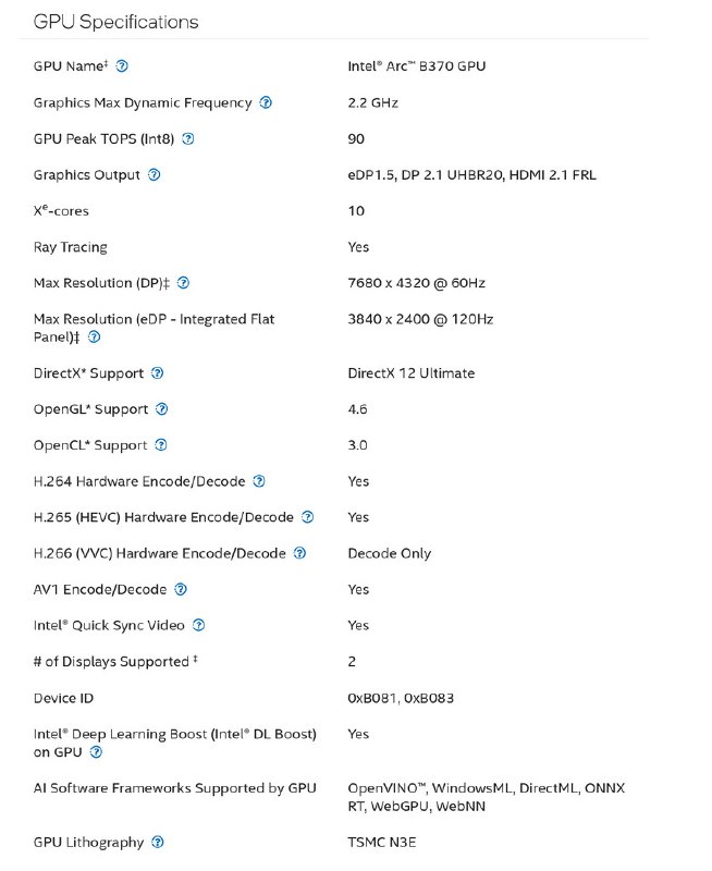 英特尔发布面向掌上游戏PC市场的Arc G3系列处理器英特尔正式推出 Arc G3 系列处理器，主打掌上游戏设备市场，并针对近期开始向掌机和 Windows PC 推送的 Windows Xbox 模式进行了优化