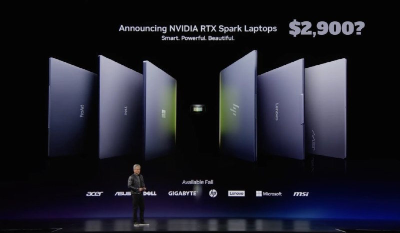 英伟达RTX Spark N1X笔记本和台式机起价可能要两万元英伟达因发布全新RTX Spark CPU而成为此次中国台北国际电脑展的新闻头条，这是有史以来首次Windows笔记本有能力和苹果MacBooks竞争，当然这要感谢ARM架构，但这并非没有代价