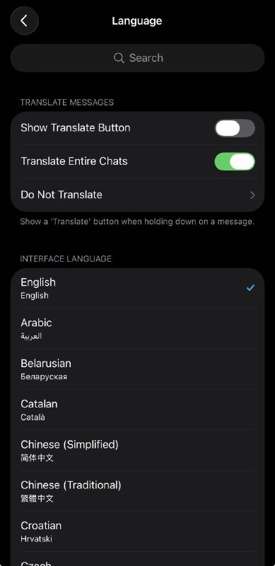 Telegram官方已集成中文语言选项支持简体中文和繁体中文🗒 标签: #Telegram #中文📢 频道: @GodlyNews1🤖 投稿: @GodlyNewsBotvia Yummy 😋 - Telegram Channel