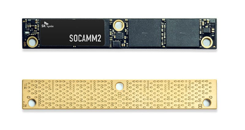 SK海力士量产192GB SOCAMM2内存模组 带宽翻倍能效提升超75%SK海力士今日宣布，已开始量产192GB的SOCAMM2内存模组