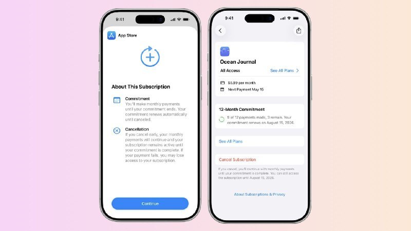 苹果推出 App Store 12 个月承诺制月付订阅选项苹果宣布为 App Store 开发者推出 12 个月承诺制的月付订阅模式