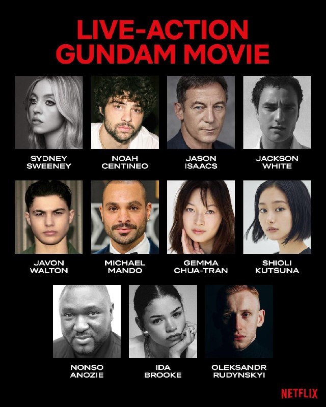 《机动战士高达》真人版电影官宣开拍Netflix、传奇影业以及万代南梦宫影业联合打造