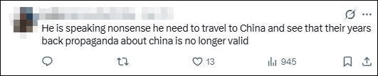 美国财政部长称中国电车就是烧煤的车 对气候变化持消极怀疑态度近日，美国财政部长贝森特在华盛顿举行的国际金融协会上公然抛出荒谬言论，声称中国的电动汽车其实就是燃煤驱动的汽车