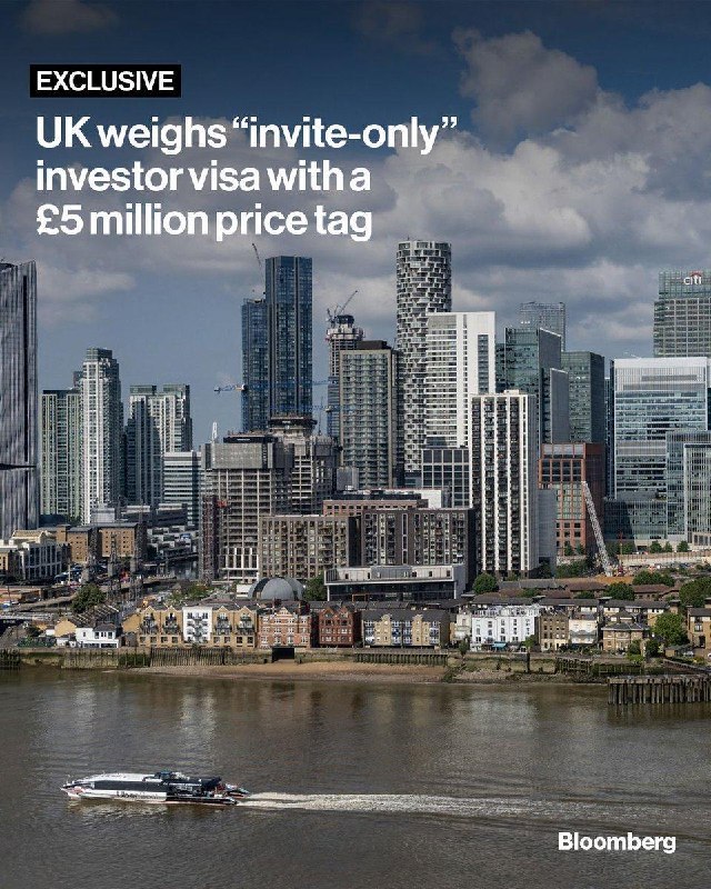 英国考虑推出“邀请制”投资签证，最低门槛500万英镑英国考虑推出一种新签证，向在英国投资至少500万英镑（约合670万美元）的富裕人士提供三年居留权，该国希望借此举恢复对全球高净值人士的吸引力
