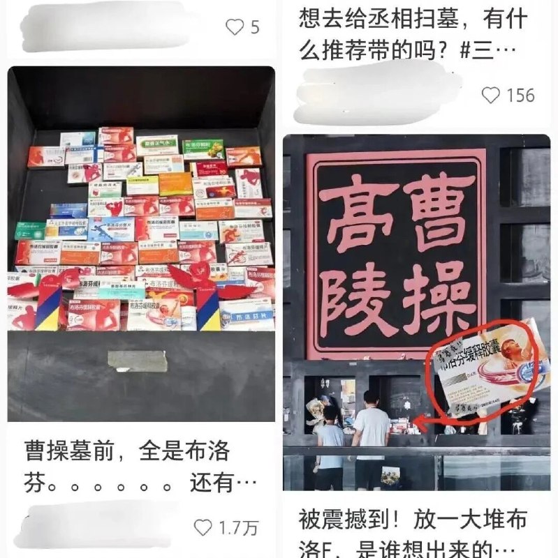 曹操墓前，为何全是布洛芬？via 凤凰网财经